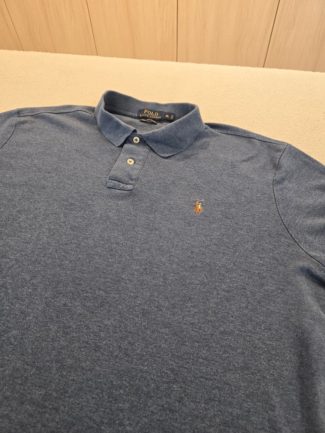 폴로 랄프로렌 네이비 반팔 카라티 XL (공용) 상품이미지6