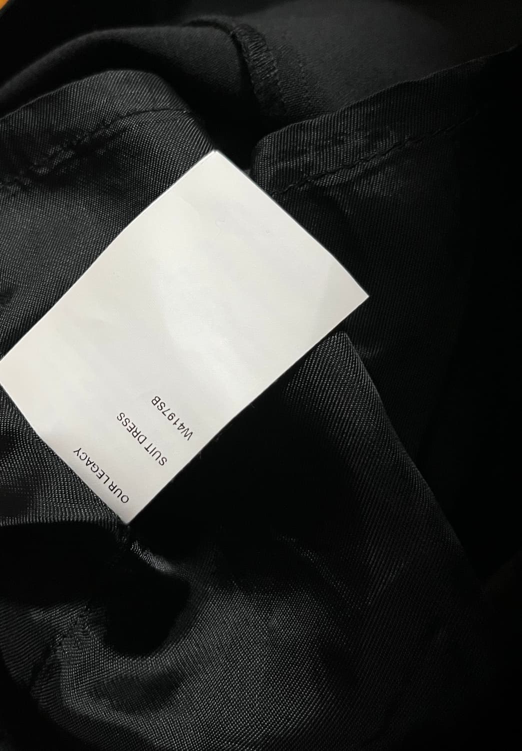 ourlegacy 아워레가시 블랙 숏 원피스 상품이미지4