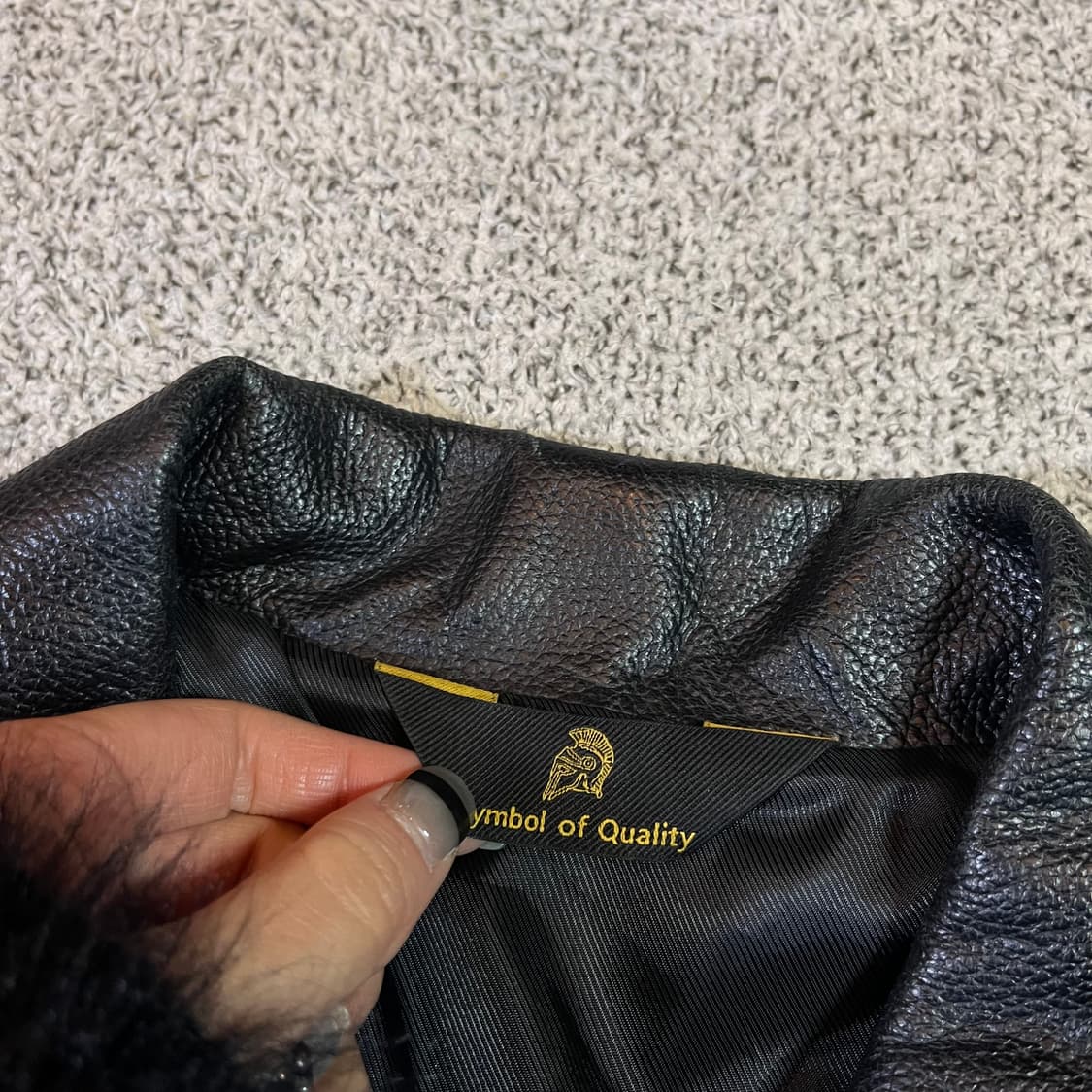 론트 염소 가죽 자켓 상품이미지4