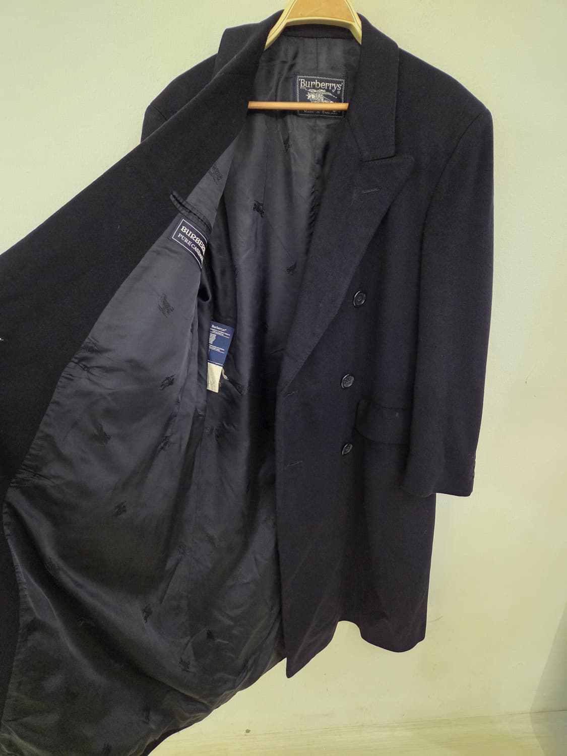 버버리 퓨어 캐시미어100% 남성 더블 코트 상품이미지3