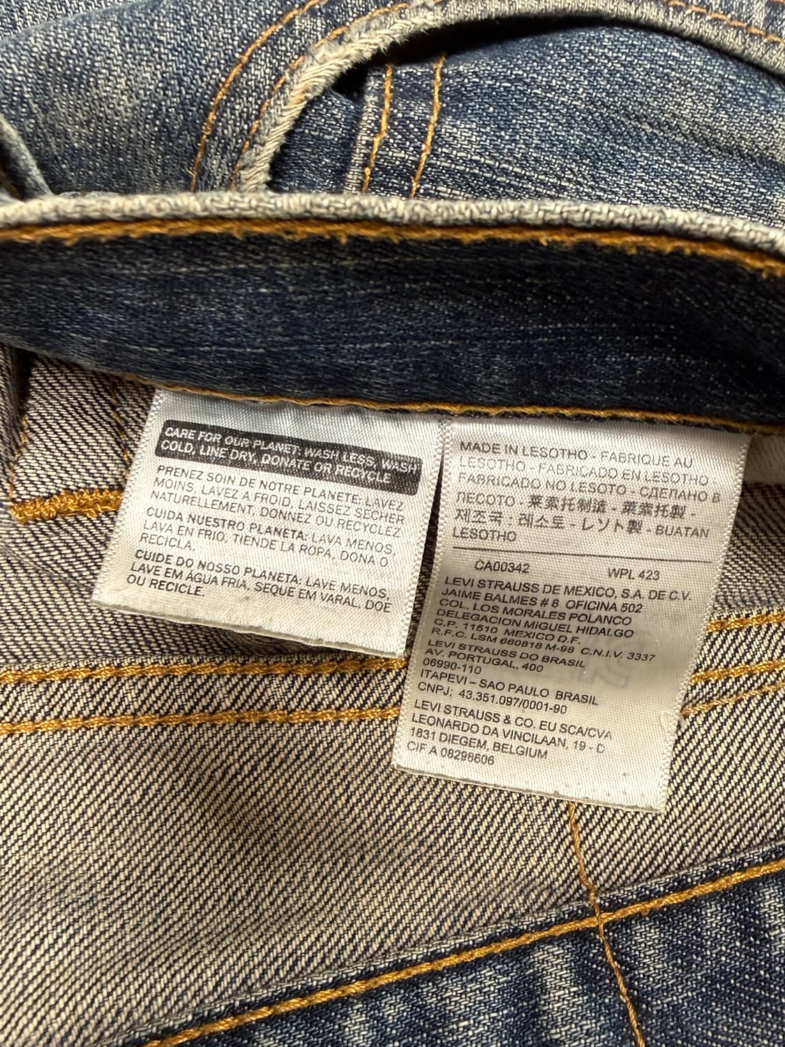 리바이스 빈티지 505 데님팬츠 중청33x32  상품이미지5