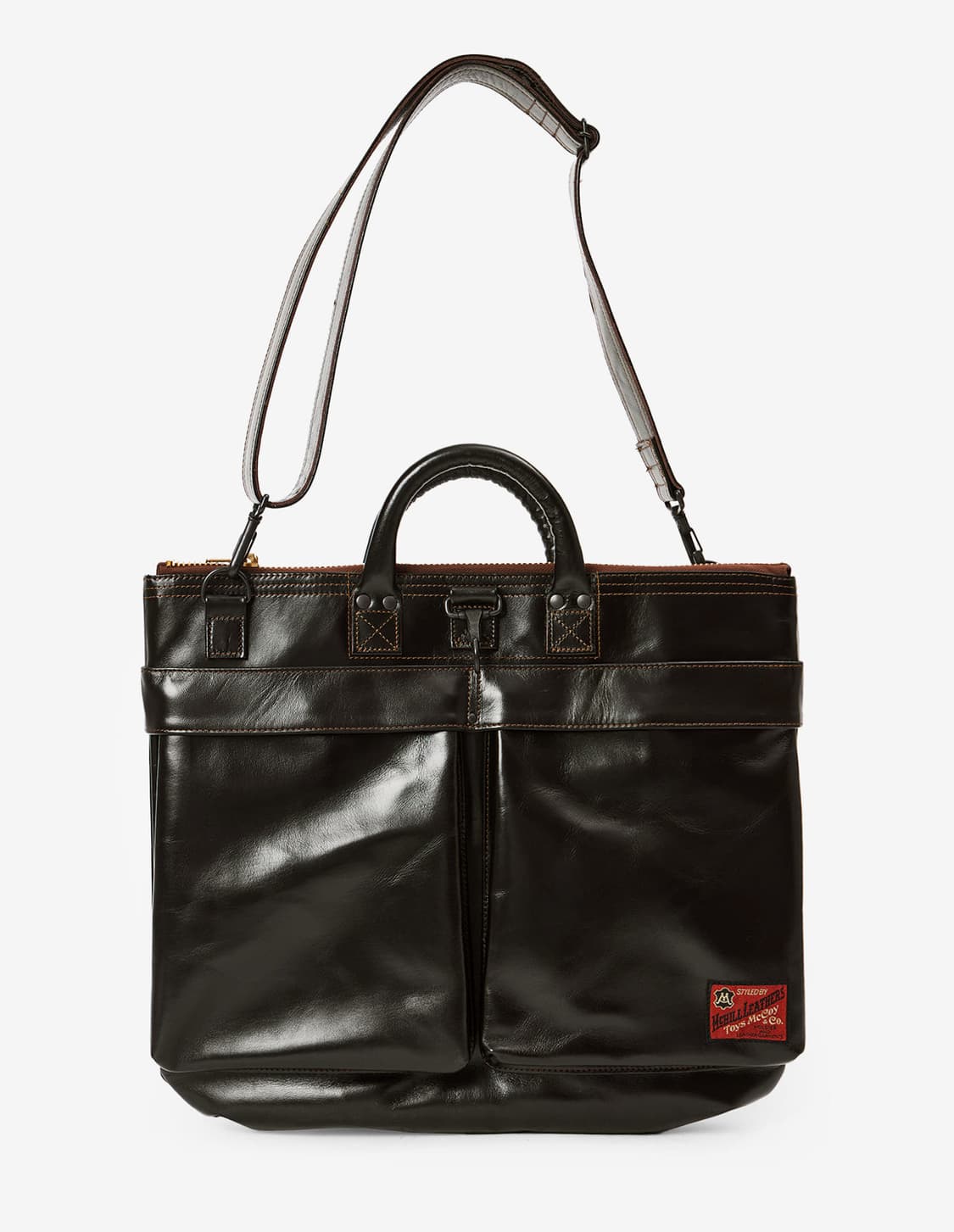 토이즈맥코이 가죽 헬멧백 브라운 상품이미지1