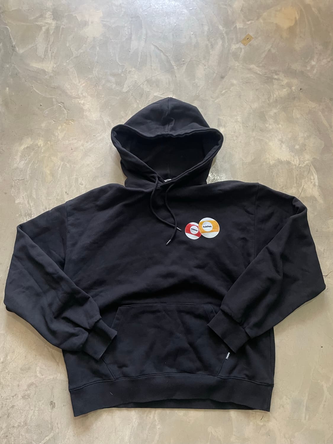 Peaches x KREAM 로또 후드 블랙 XL 상품이미지3