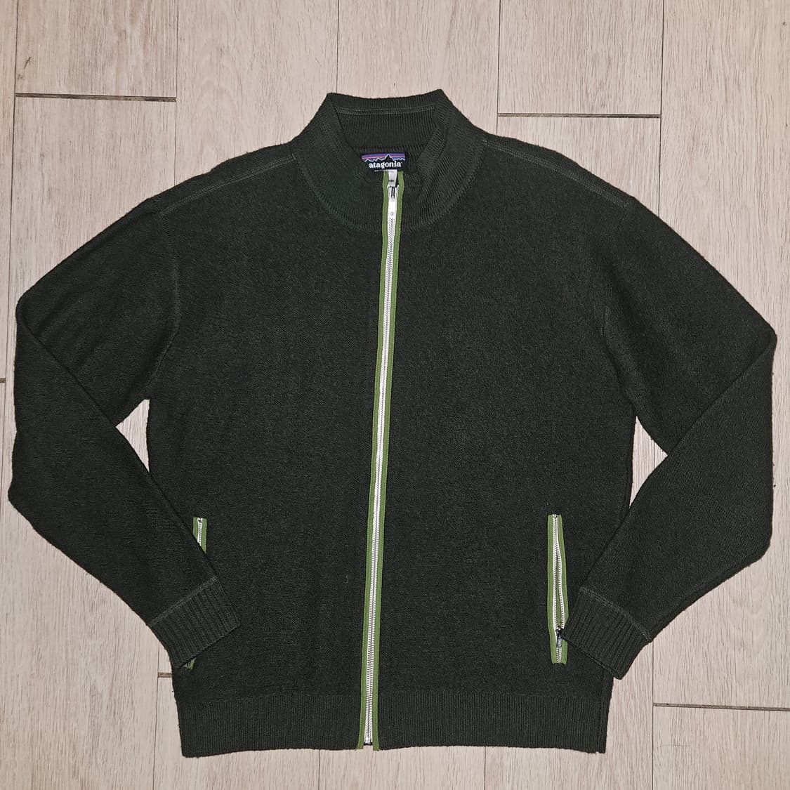 2005 patagonia boiled wool zip up knit 상품이미지1