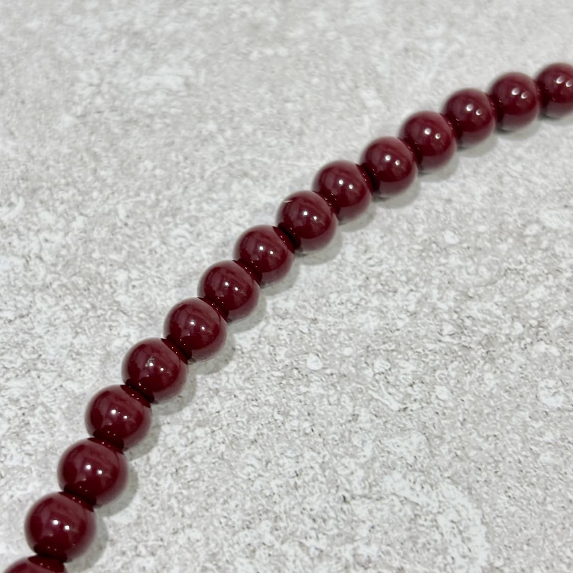 Oribell 버건디 오닉스 진주 펄 링크 초커 목걸이 6mm 상품이미지8