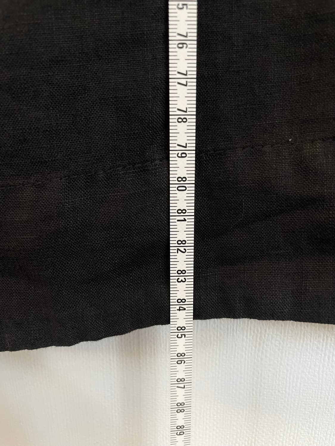 한섬 제임스펄스 블랙 린넨와이드팬츠 마바지:) 린넨100% 상품이미지7