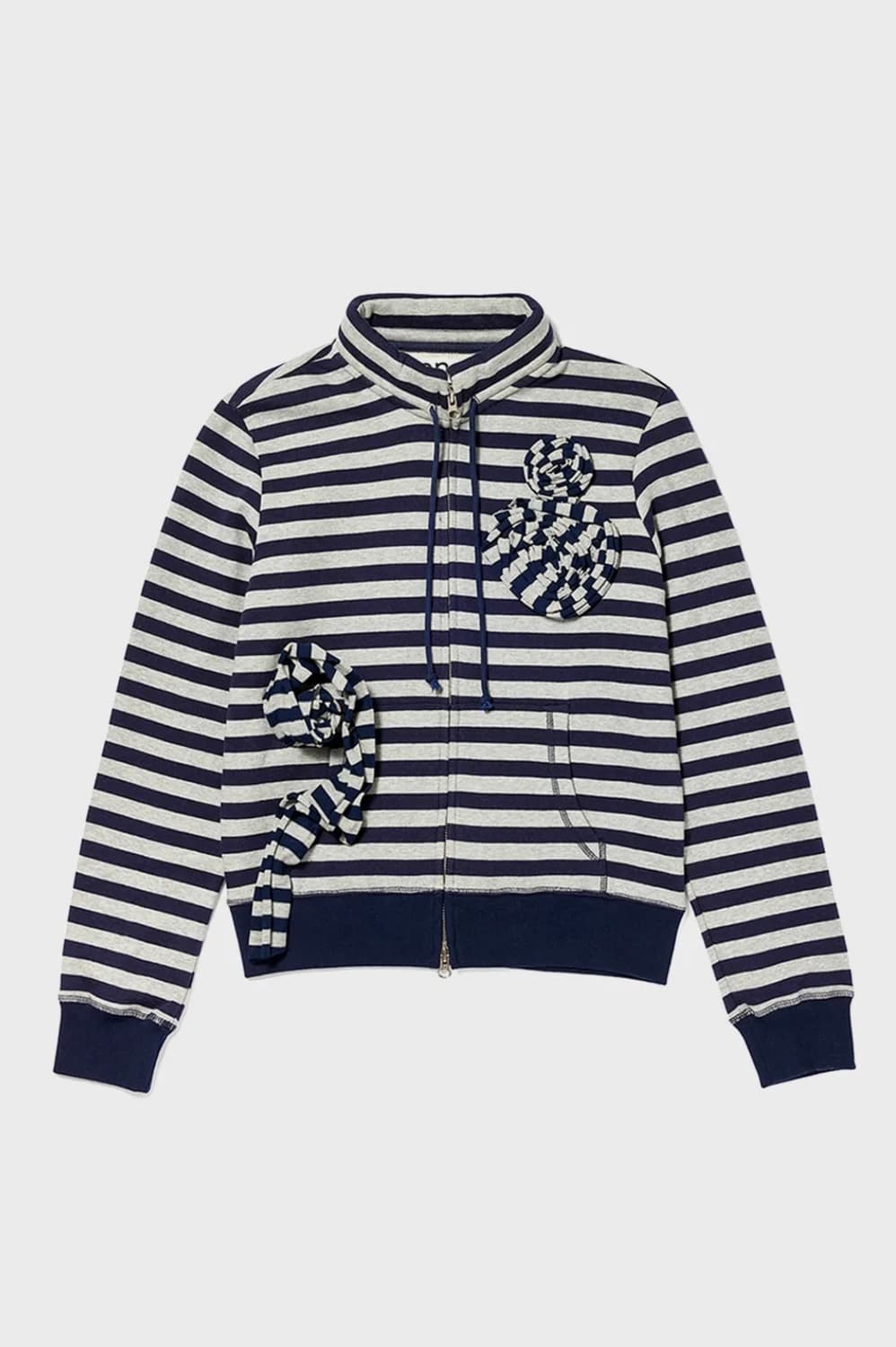 오픈와이와이 APPLIQUE ZIPUP JACKET (NAVY) 상품이미지2
