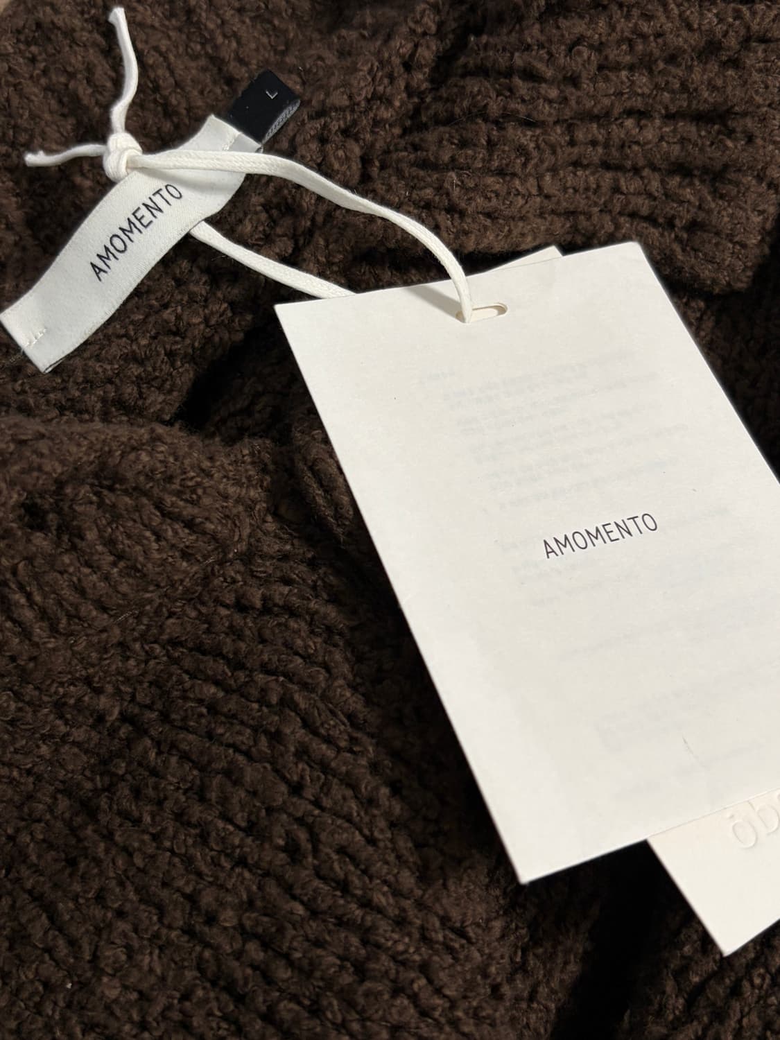 [L] 아모멘토 버튼업 가디건 브라운 상품이미지6