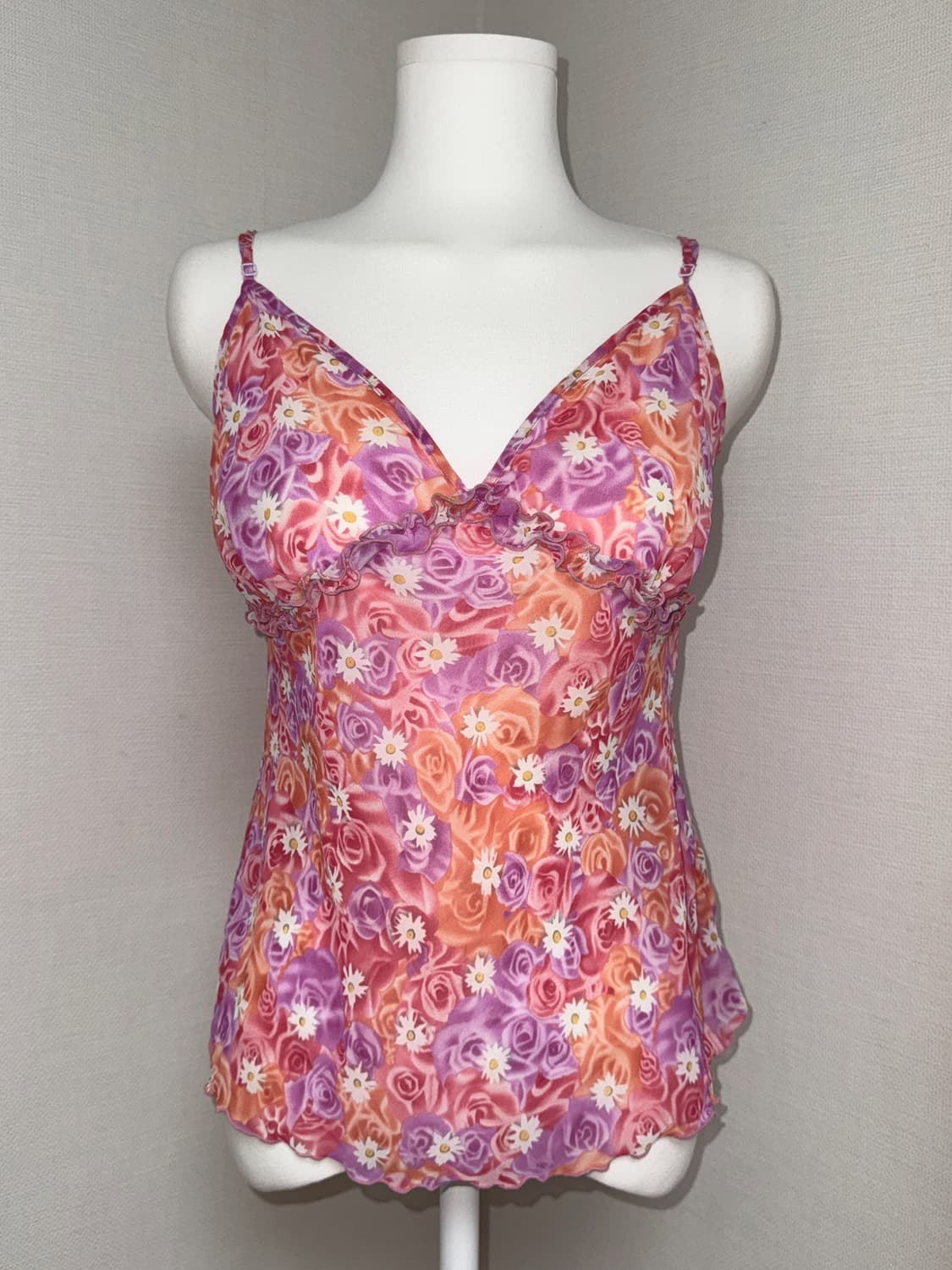Pink Floral Sleeveless 상품이미지2