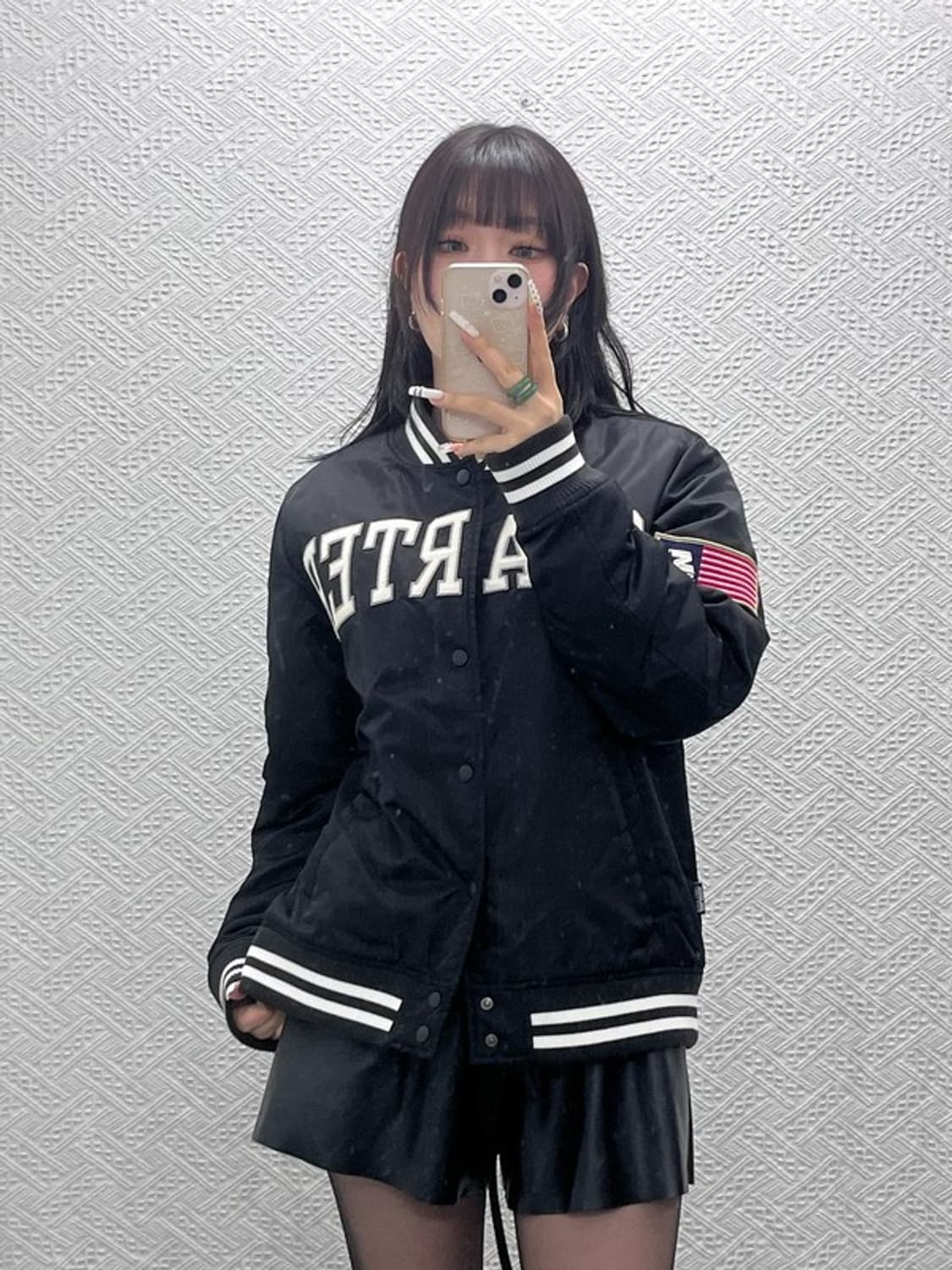 스타터 올드스쿨 펑크 성조기 스타디움 바시티자켓 M C11012 상품이미지1