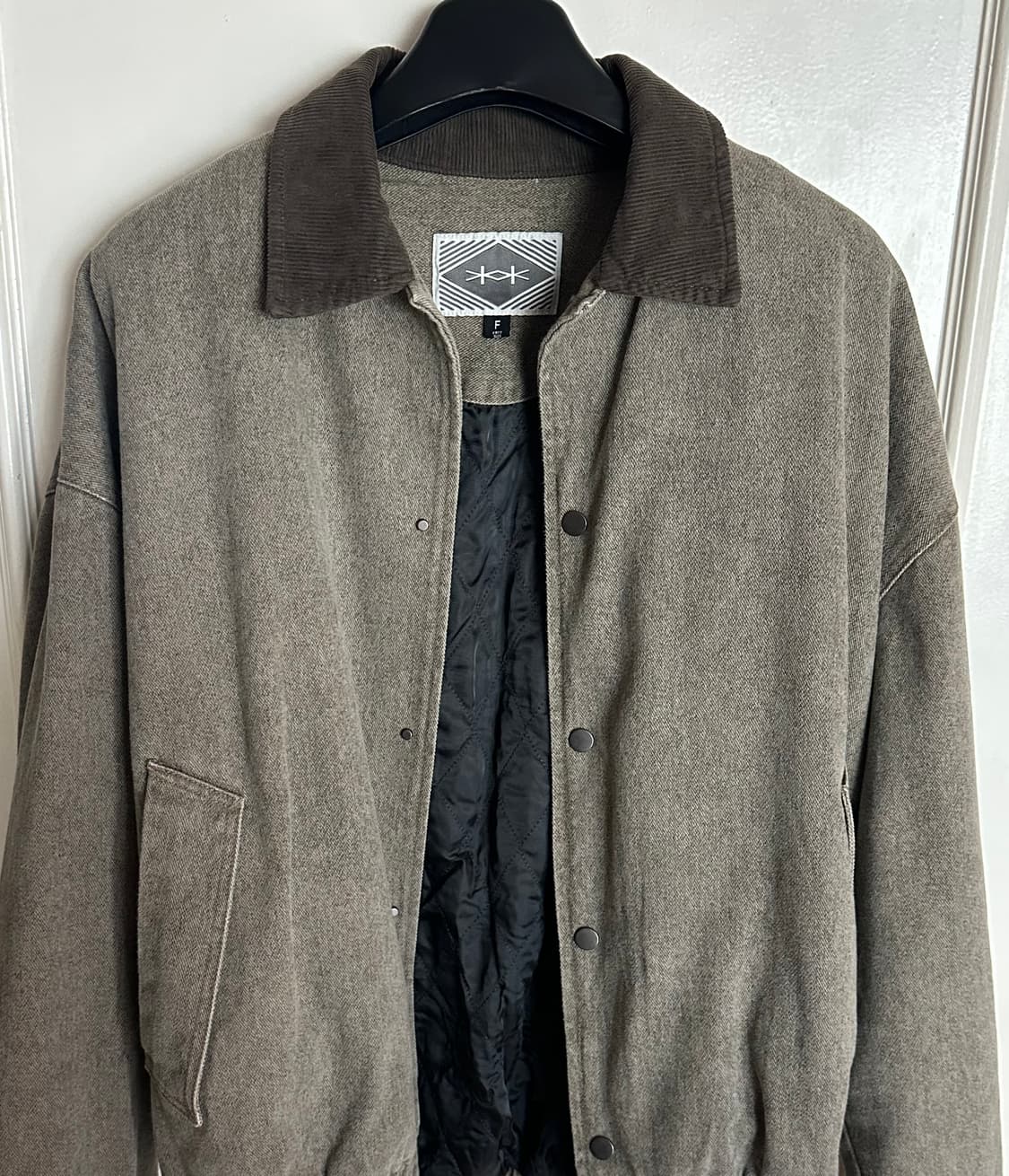 어웨이 빈티지 트러커 하프 자켓 beige brown 상품이미지1