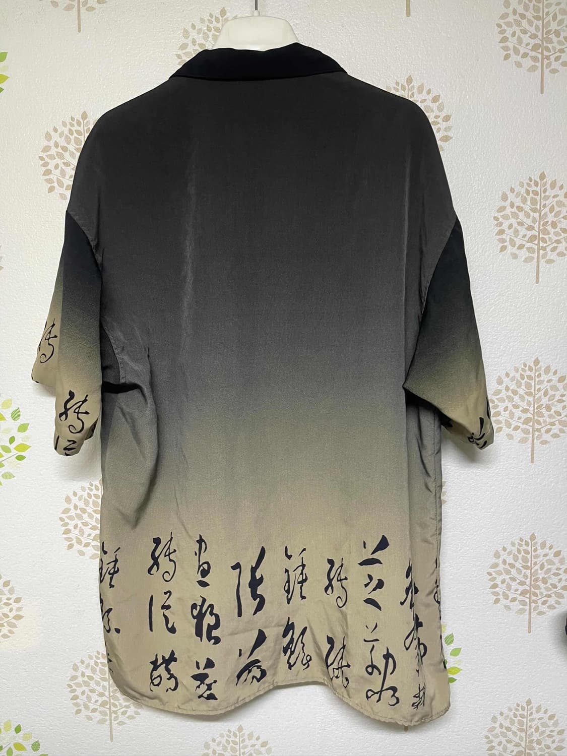 vtg dragon oriental printing silky shirt 상품이미지2