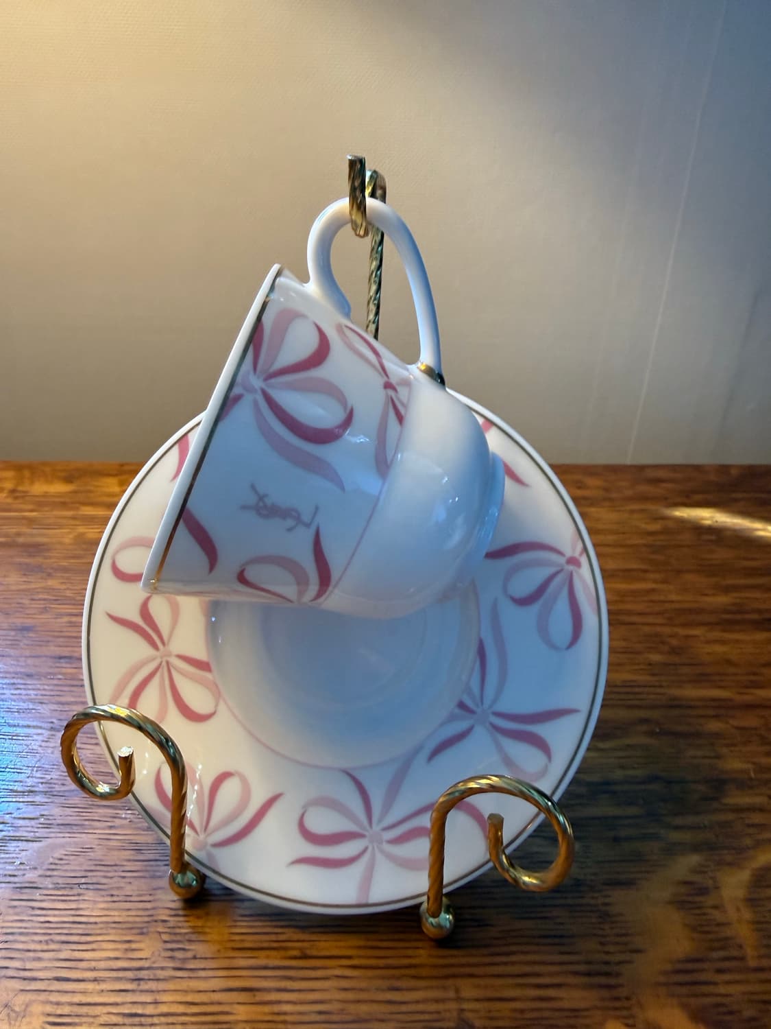 YSL 핑크 리본 찻잔세트 입생로랑 빈티지 (단종) 상품이미지1