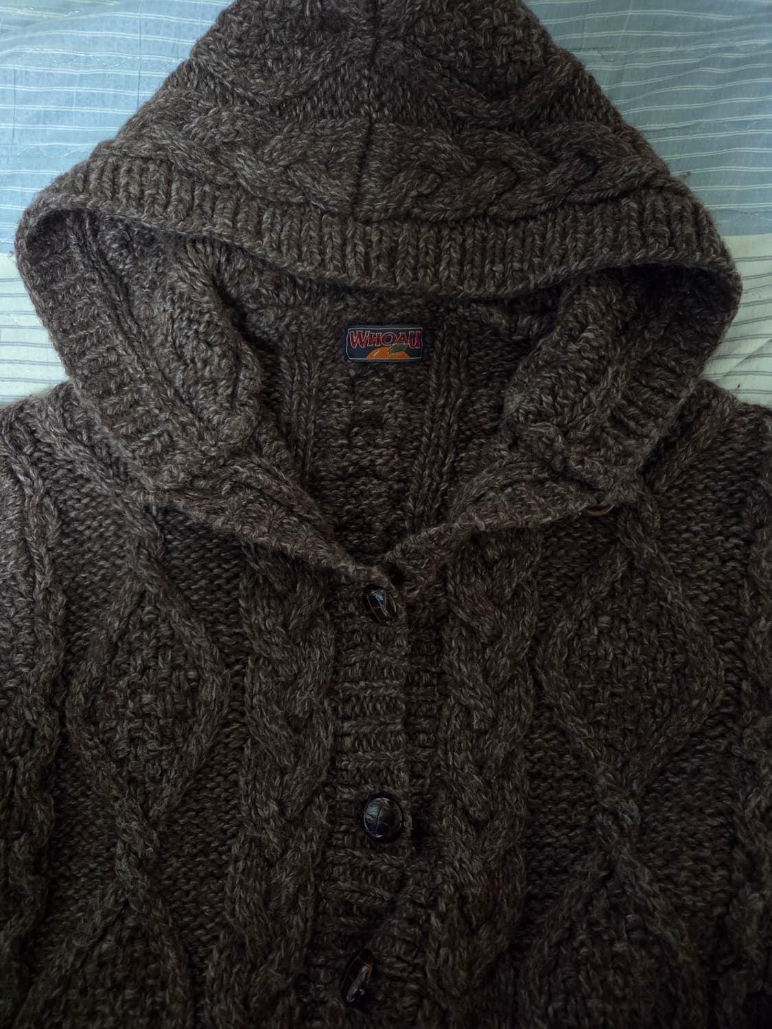 후아유 희귀매물 초코꽈배기니트 상품이미지2