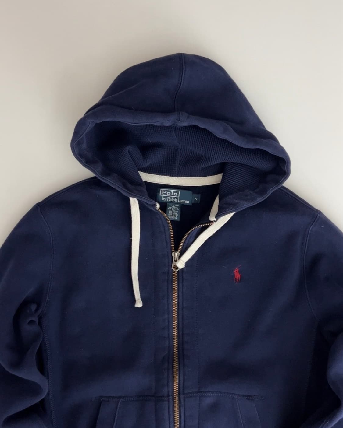 폴로 랄프로렌 써멀 네이비 후드집업 S 상품이미지2