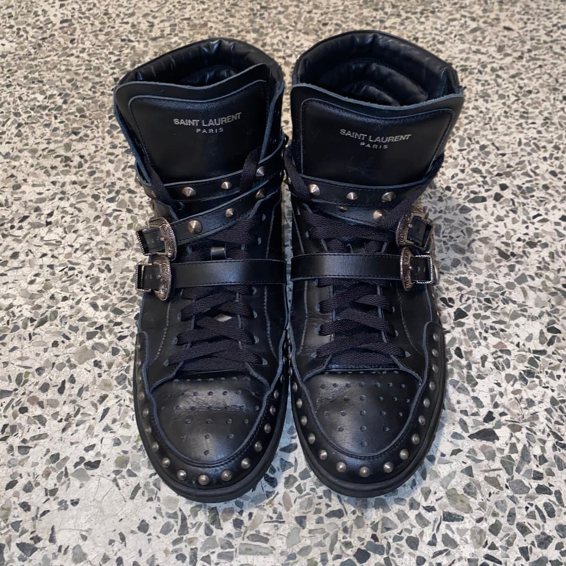 [41]생로랑 SL08H 하이탑 스니커즈 상품이미지1