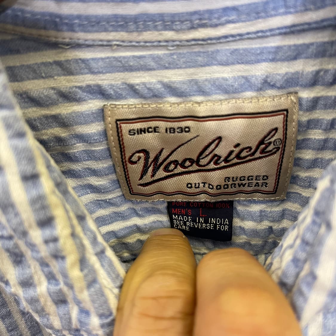 90's 울리치 시어서커 울오버 상품이미지2