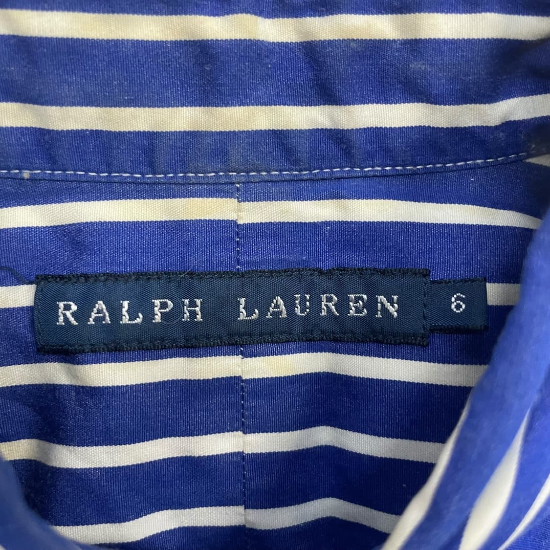 폴로 랄프로렌 우먼스 크레스트 로고 스트라이프 셔츠 상품이미지3