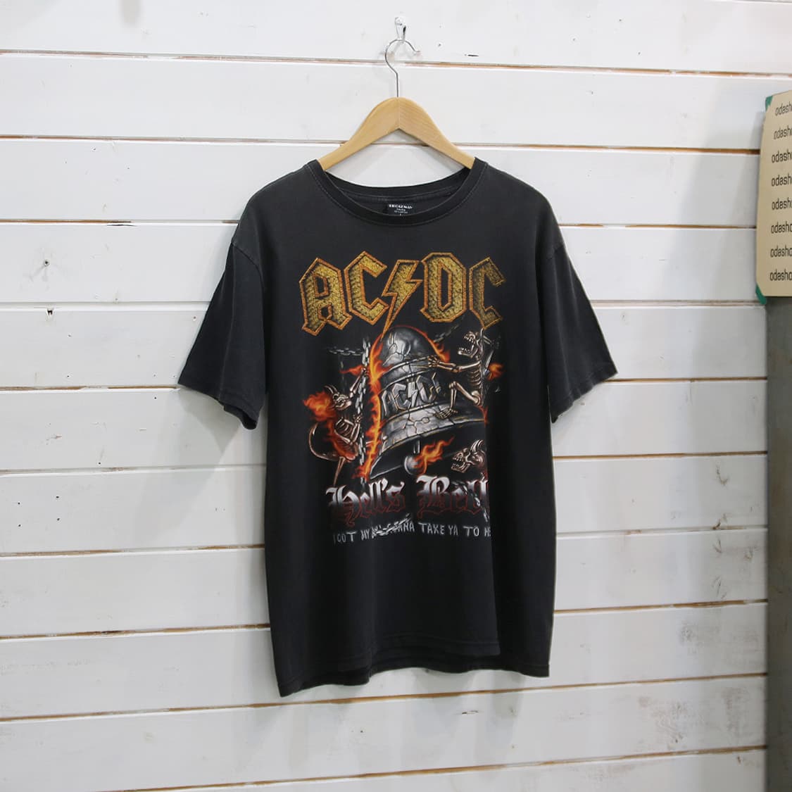 (착용컷) AC/DC 밴드 반팔 티셔츠 (남성용 100) 상품이미지1