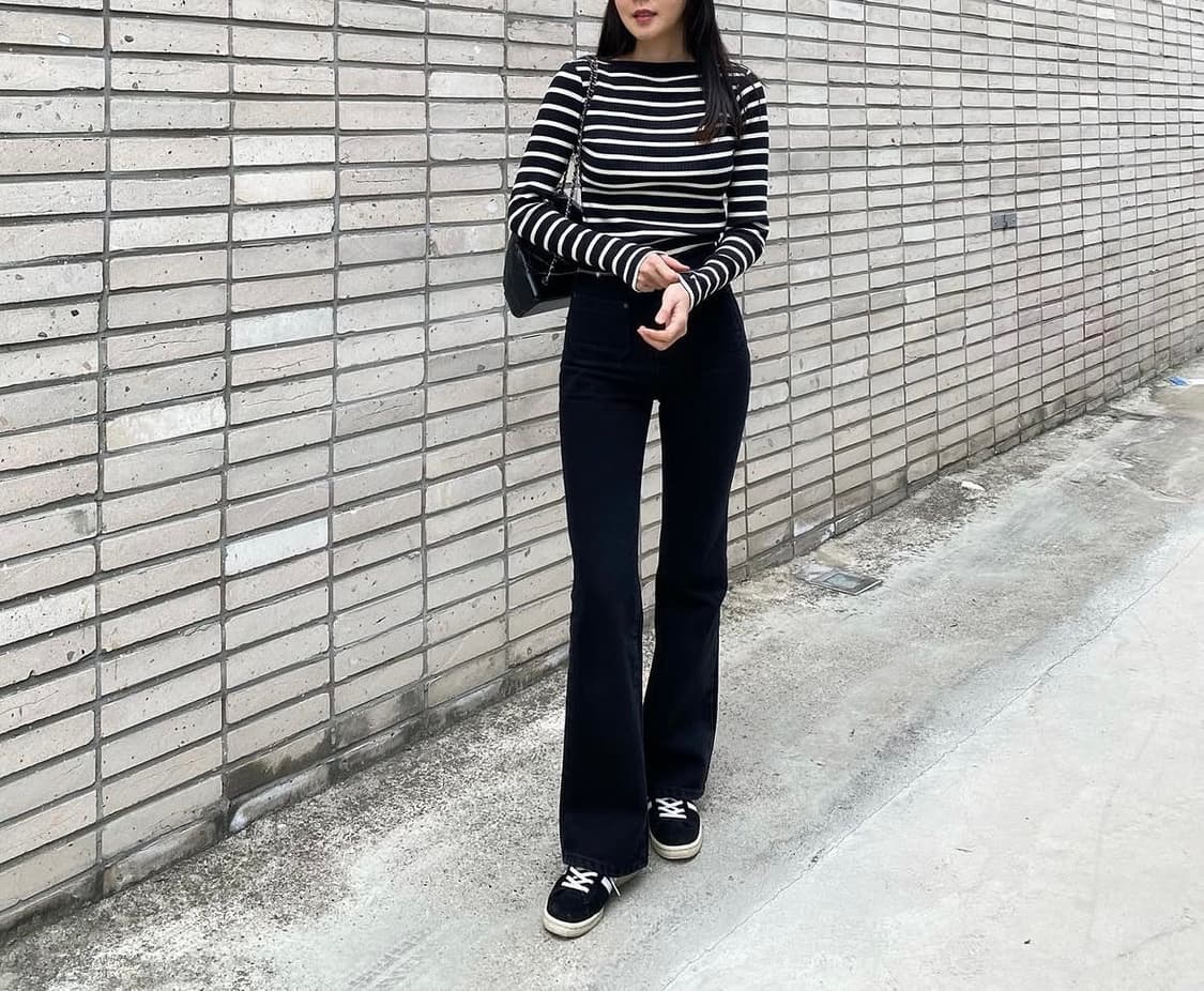 MIMISTICk 미미스틱 블랙 부츠컷 팬츠 새상품 상품이미지2