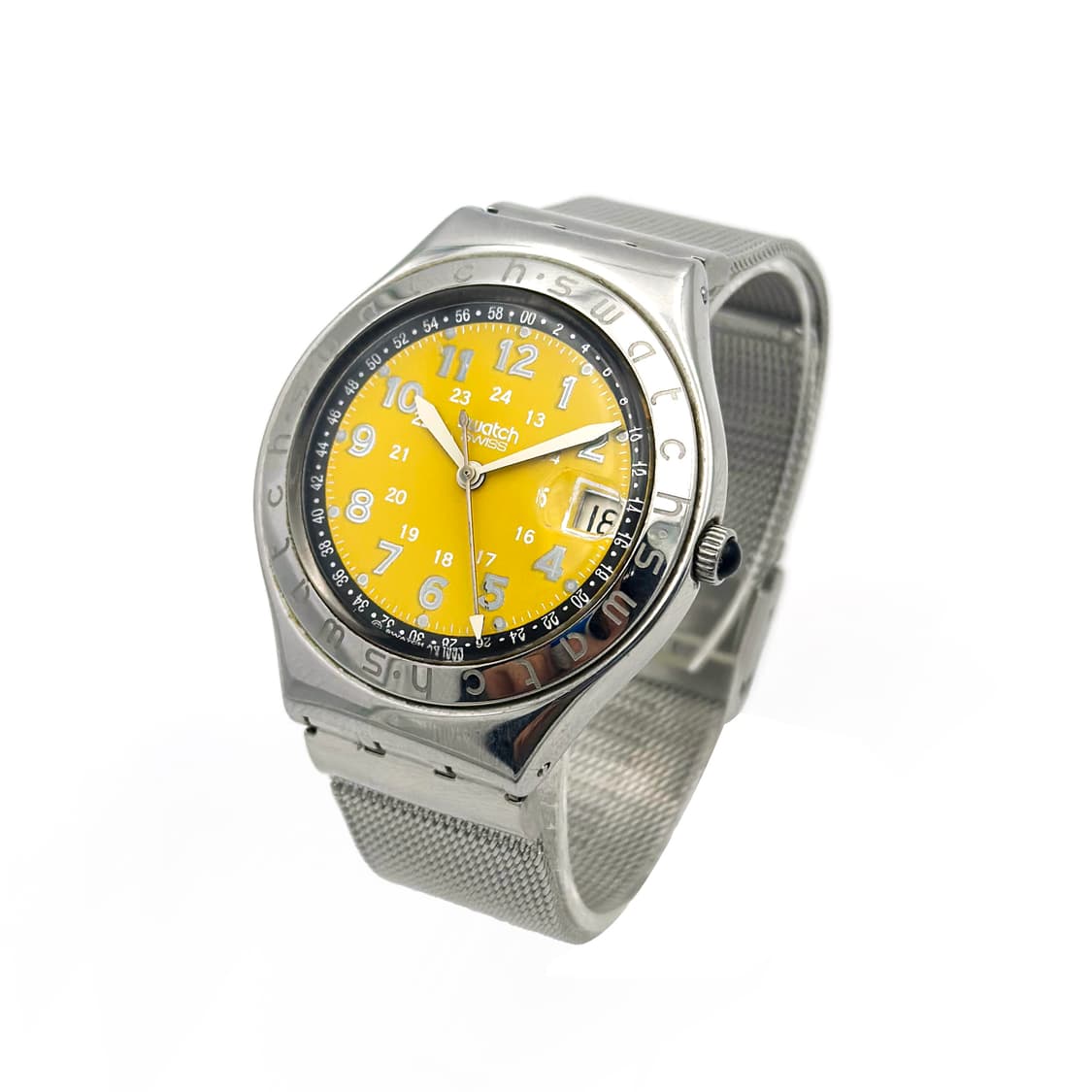 93년판) 빈티지 스와치 아이러니 해피조 옐로우 상품이미지4