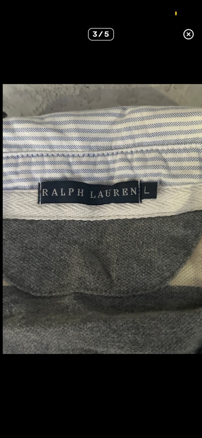 *rare* 2000s JPN polo 스트라이프 카라 롱슬리브 상품이미지3