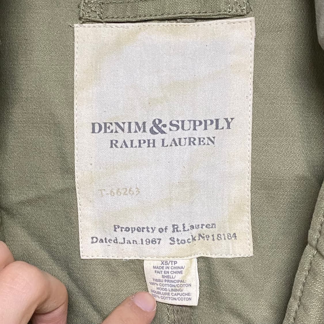 폴로 데님앤서플라이 M-51 피쉬테일 야상 XS 상품이미지7