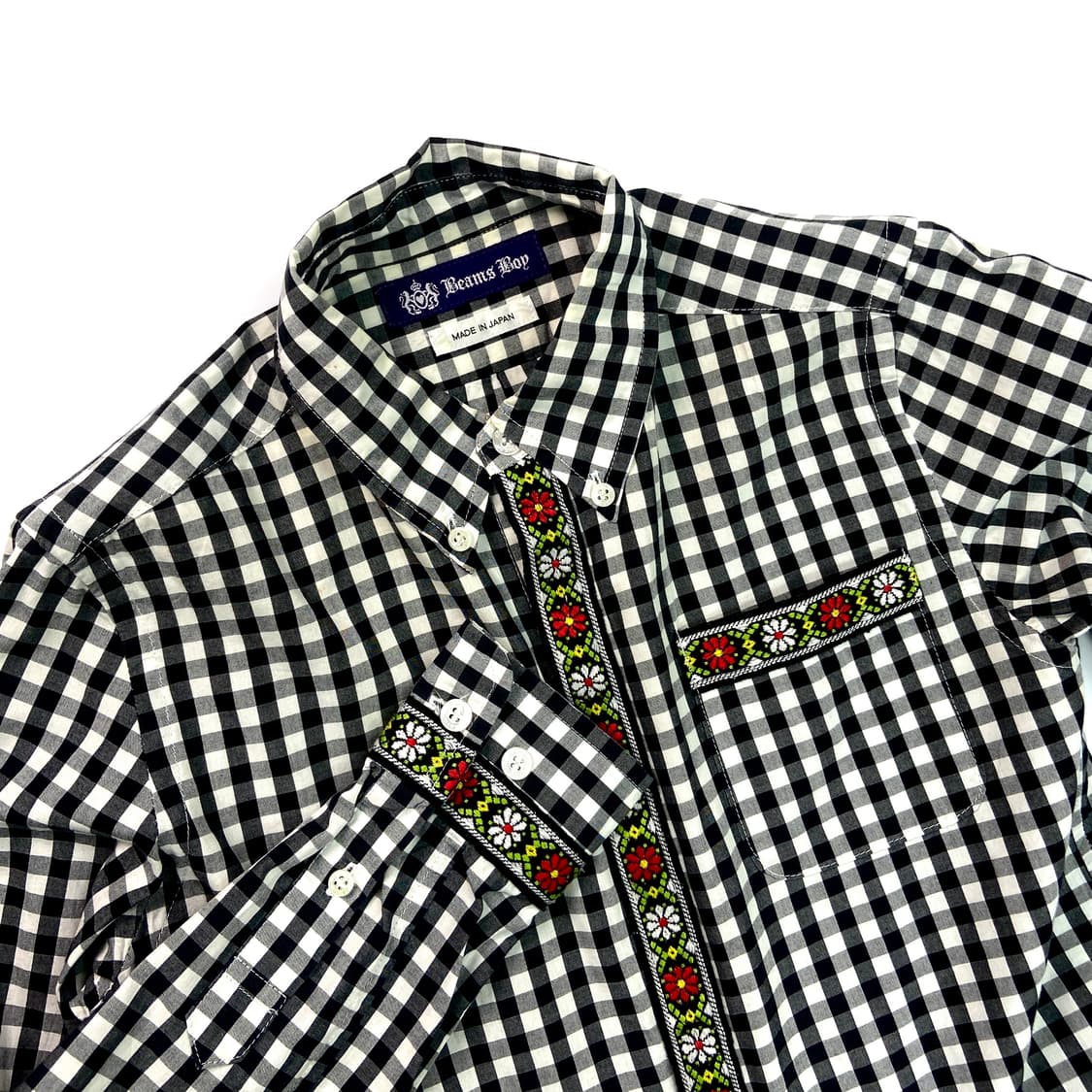 Beams boy flower shirt 상품이미지1