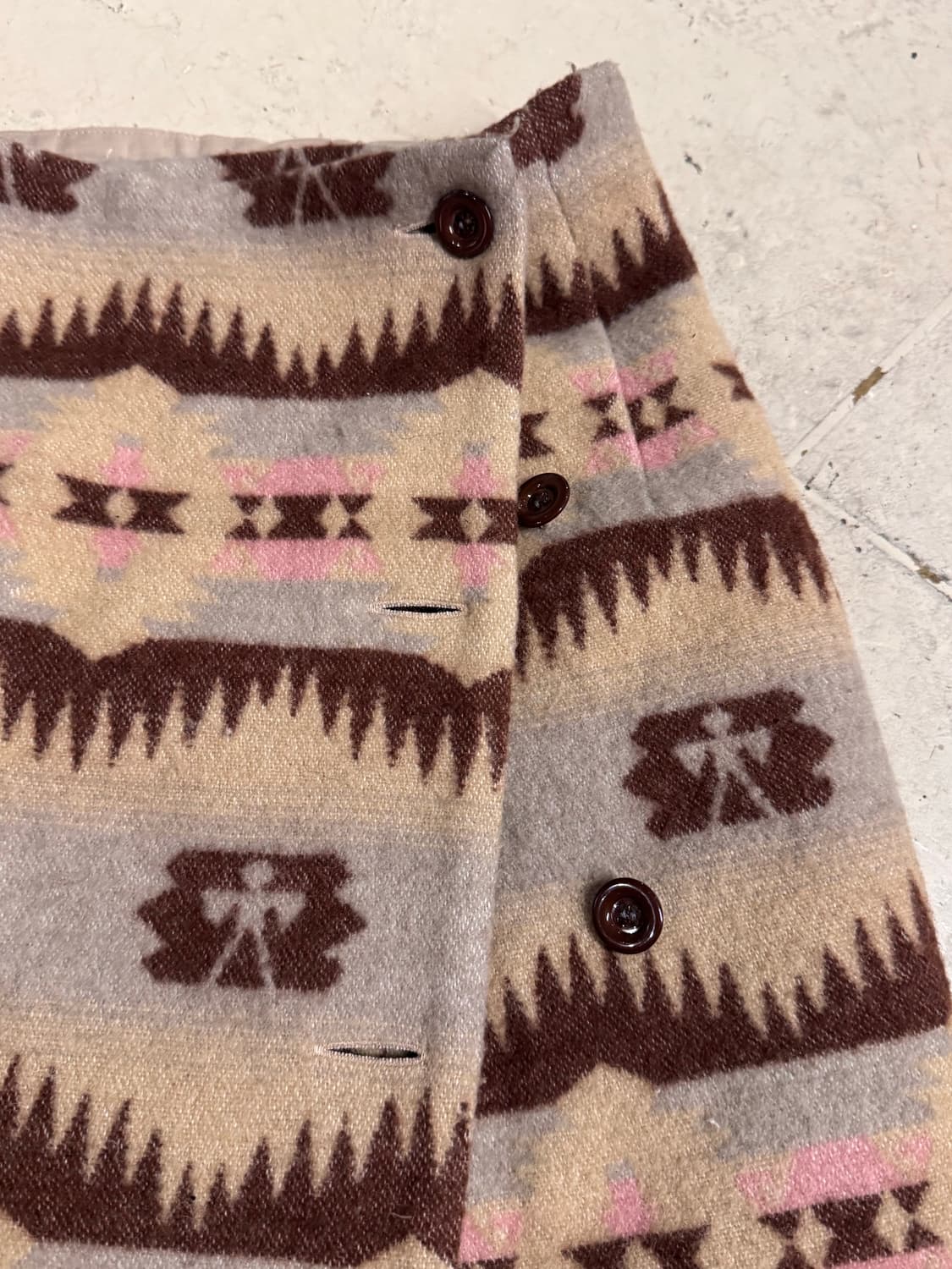 Kiki Pigalle 에스닉 나바호 울 스커트  상품이미지3