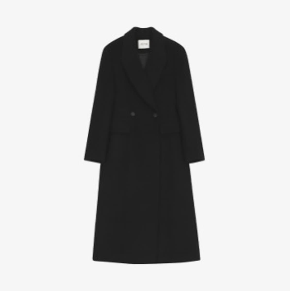 아티드 캐시미어 테일러드 롱 코트 S 상품이미지5