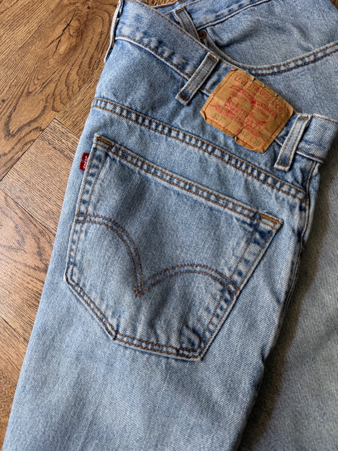 [42]00's 리바이스 517 빈티지 워싱 플레어진 F47 상품이미지6