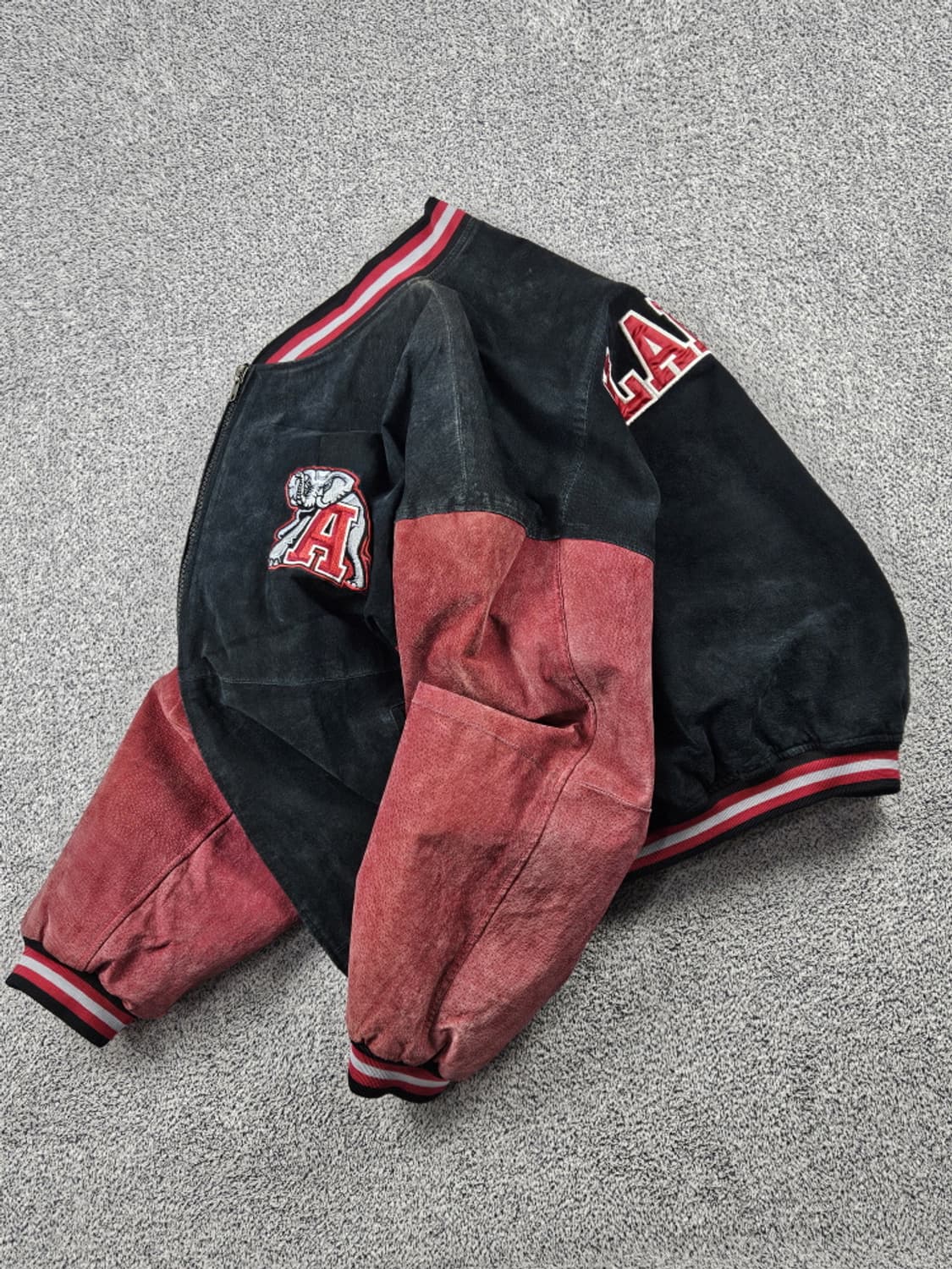 앨라배마 크림슨 타이드 빈티지 가죽 바시티자켓 ( 2XL )/ 10073 상품이미지4