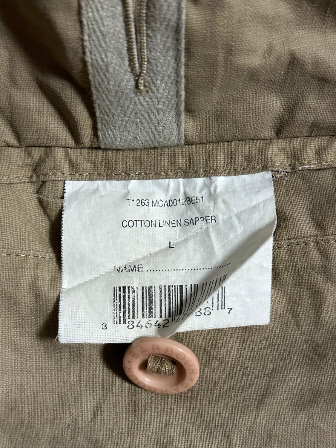 Barbour 사퍼 코튼 린넨 자켓 상품이미지6