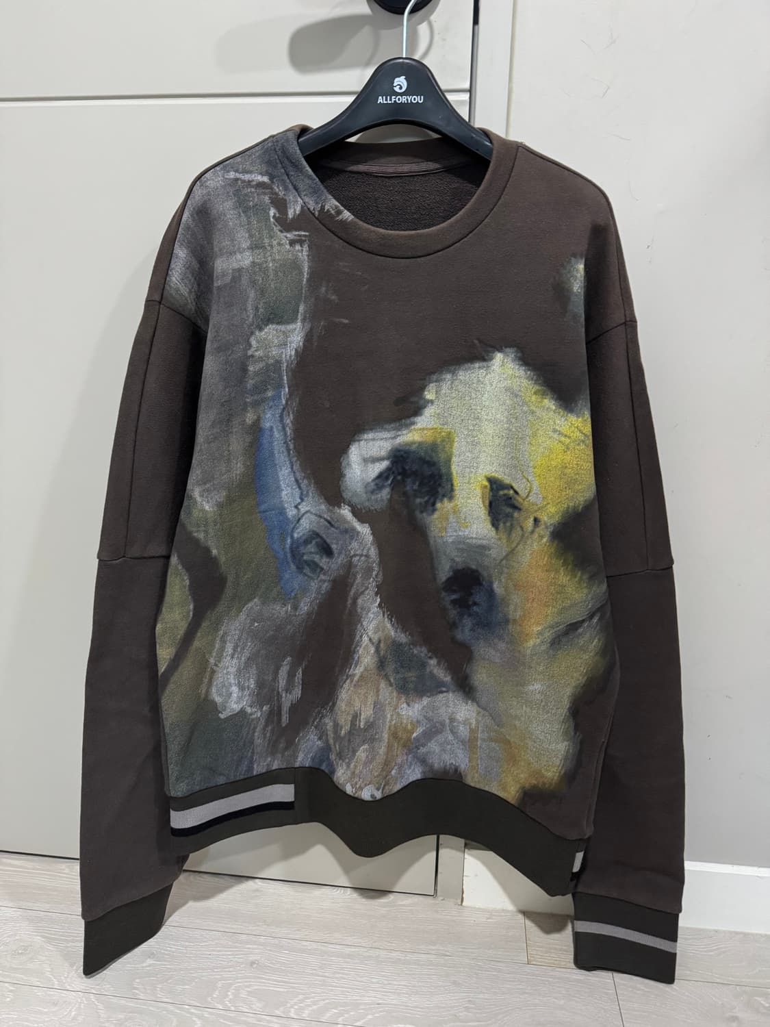 [105] 시스템옴므 유화 프린팅 맨투맨 상품이미지1