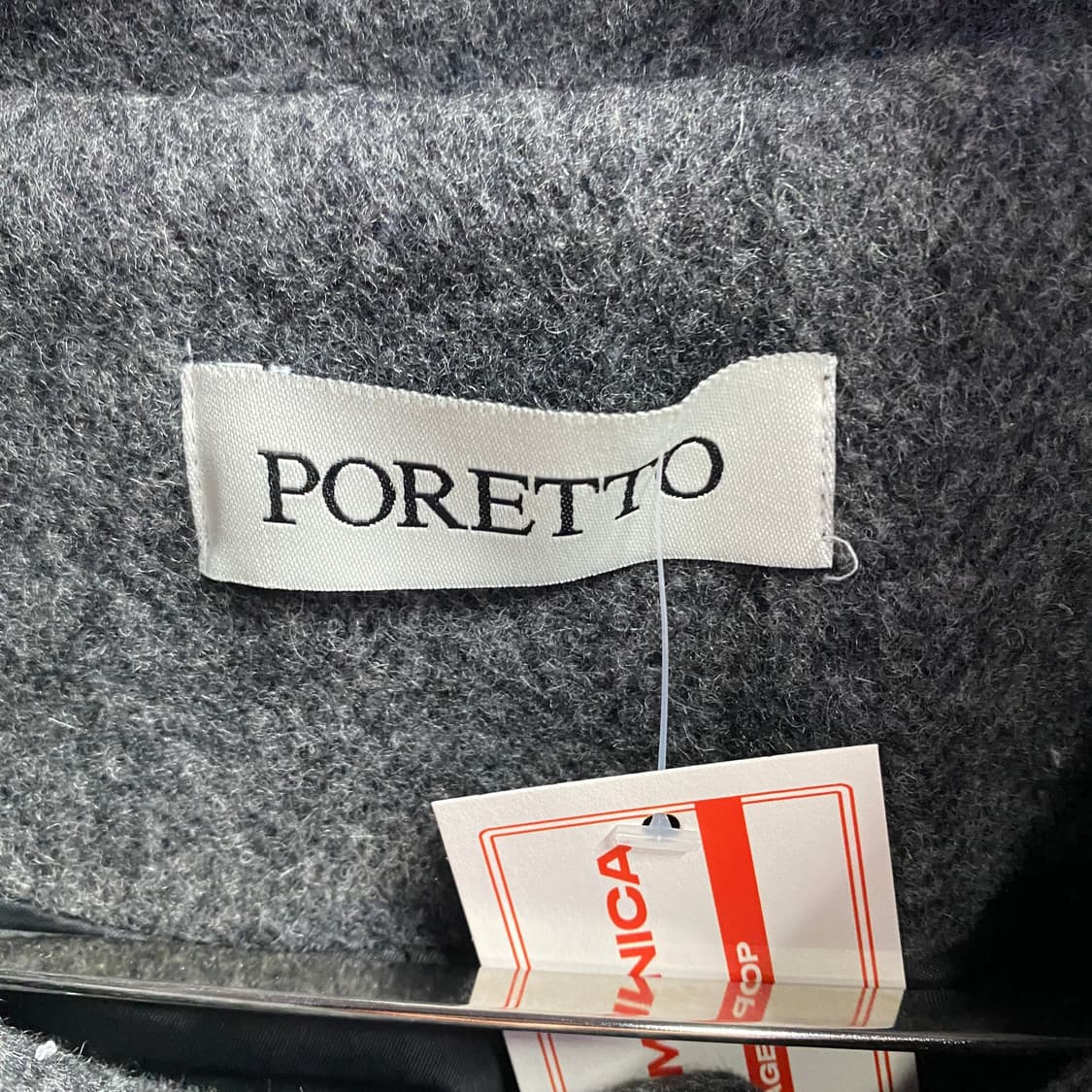 PORETTO 차콜 그레이 울 해링턴 자켓B2794 상품이미지4