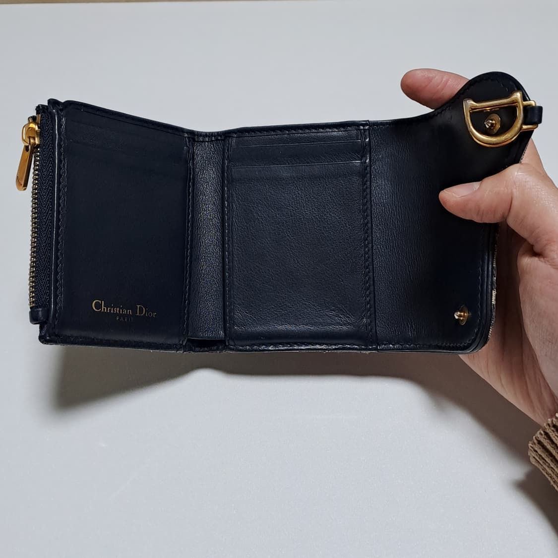 [100%/정품] 디올 새들 로터스 오블리크 3단 지갑, 디올지갑 상품이미지5