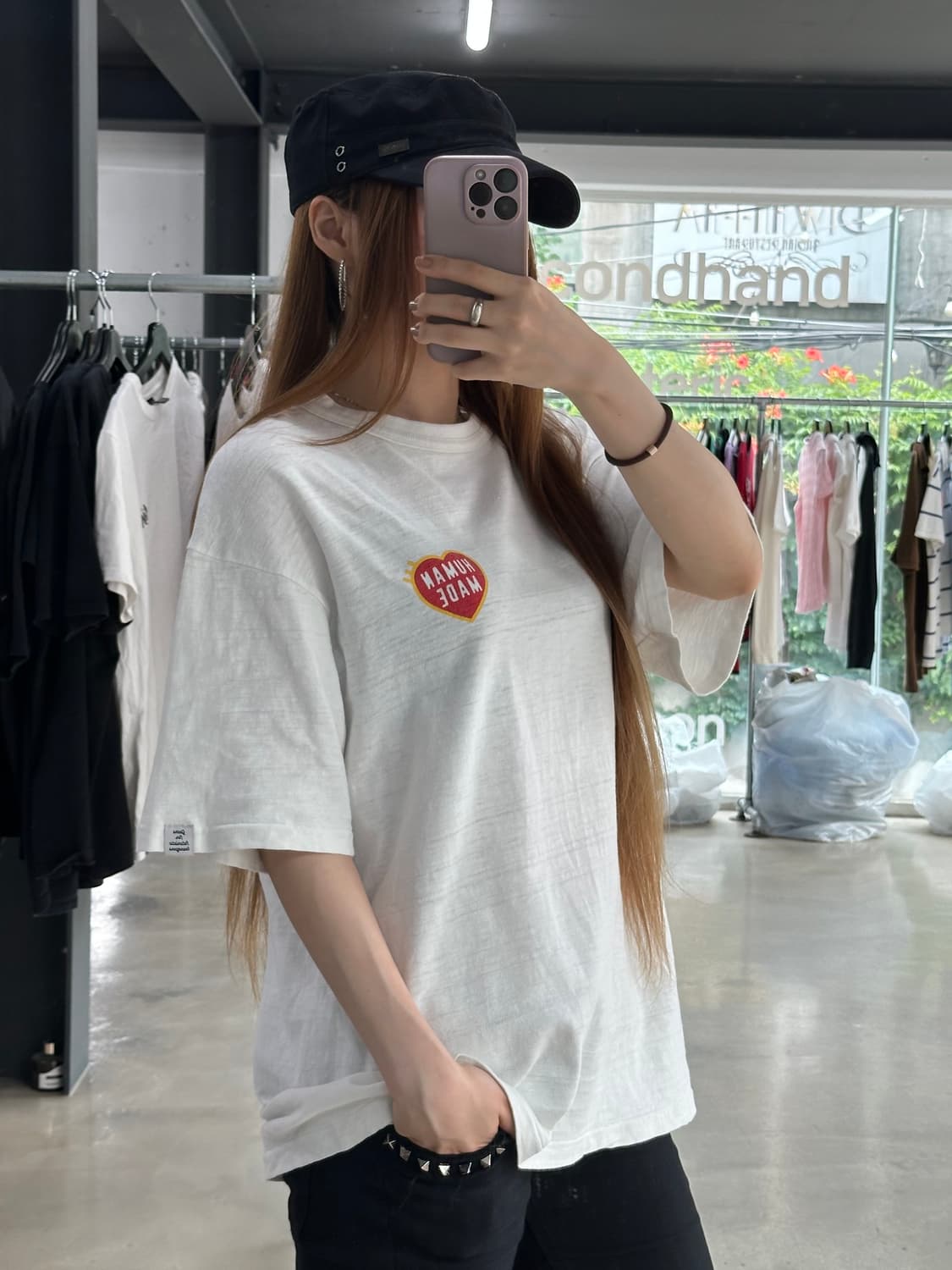 휴먼메이드 그래픽 백로고 반팔티  상품이미지3