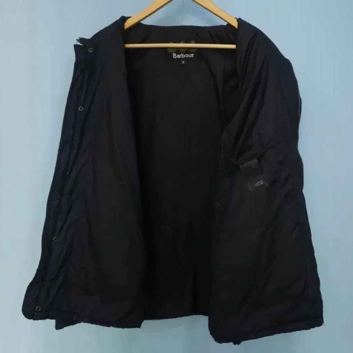 바버 첼시 퀼팅 자켓 블랙 100 상품이미지4