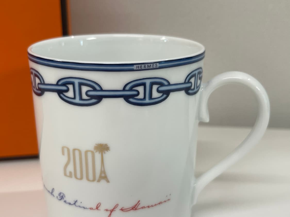 에르메스 하와이 한정판 샹달 블루 머그컵 1P 세트 HERMES 상품이미지3