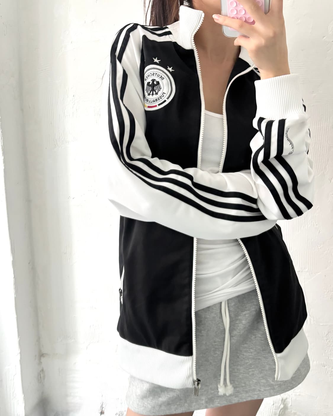 Adidas 아디다스 DFB 블랙-화이트 독일 국대 트랙탑 상품이미지3