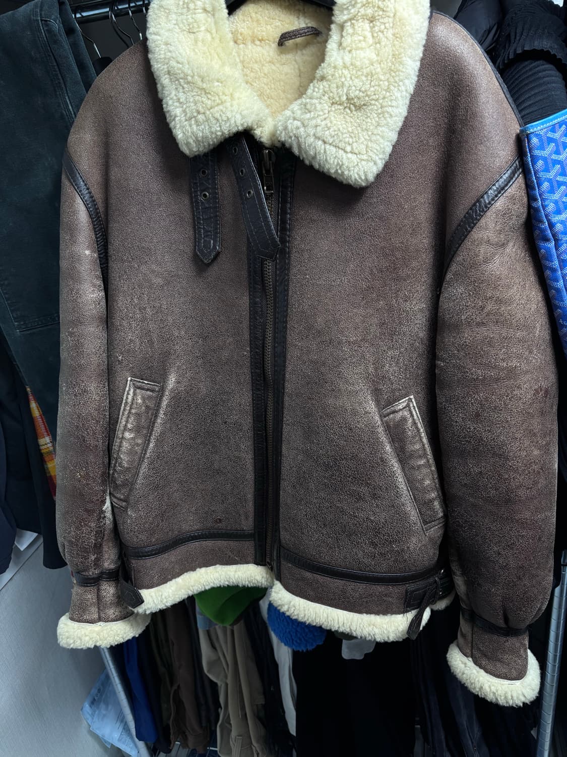 [L] vintage b-3 무스탕 자켓 상품이미지3