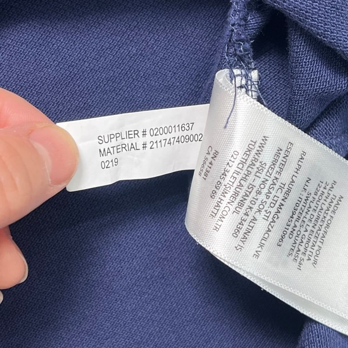 RALPH LAUREN PK 카라티 네이비 XS 상품이미지6