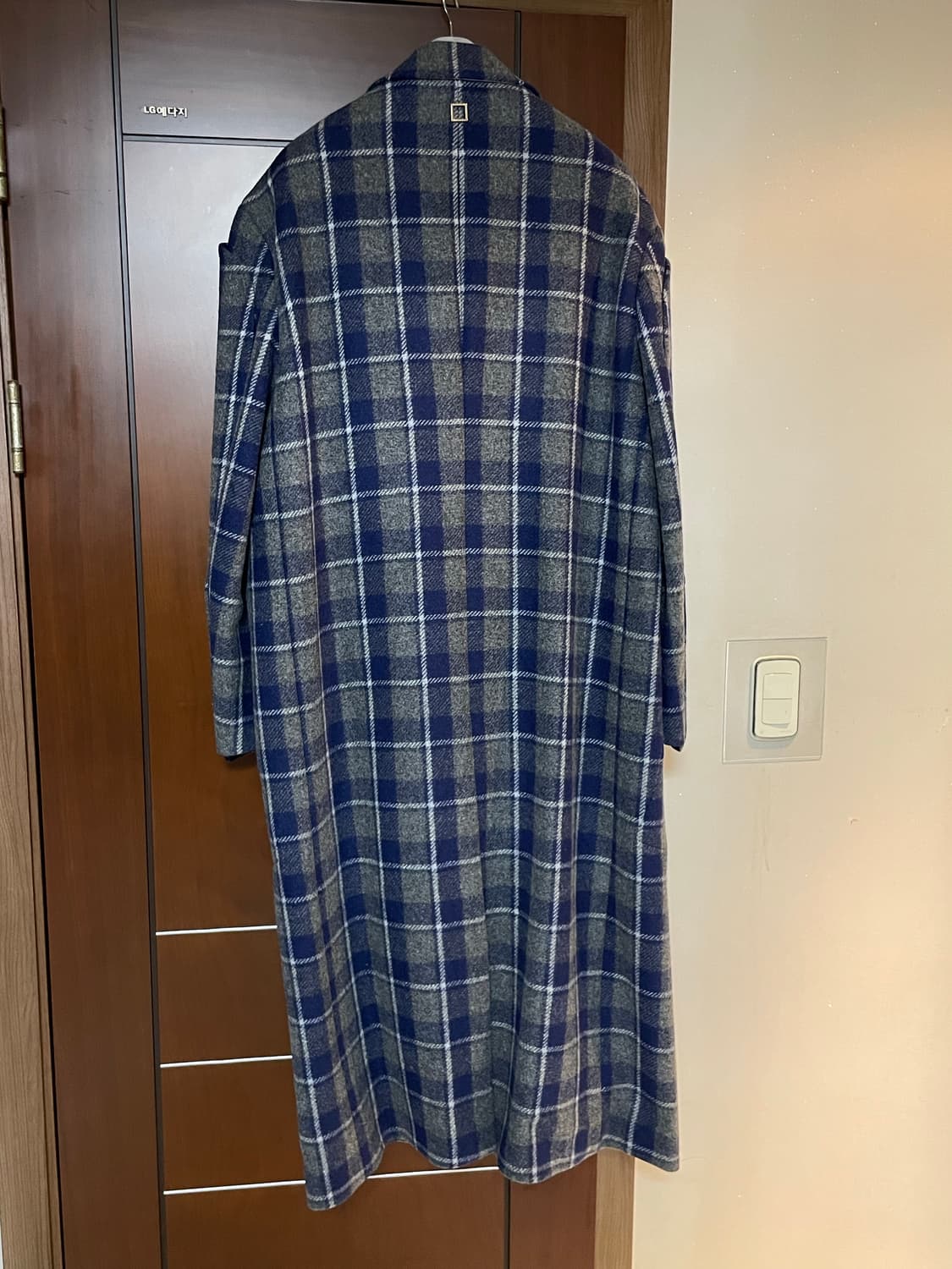 (50) 우영미 18FW 블루 체크 코트 상품이미지7