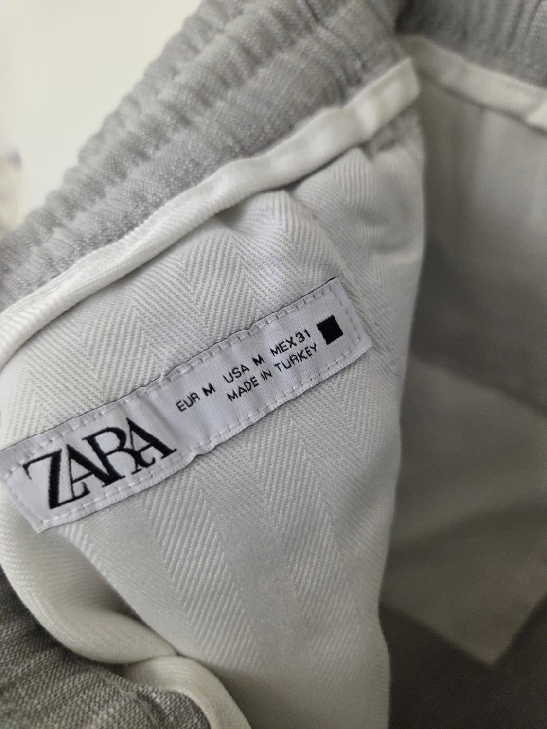 ZARA 남성 그레이 슬랙스 M 상품이미지6