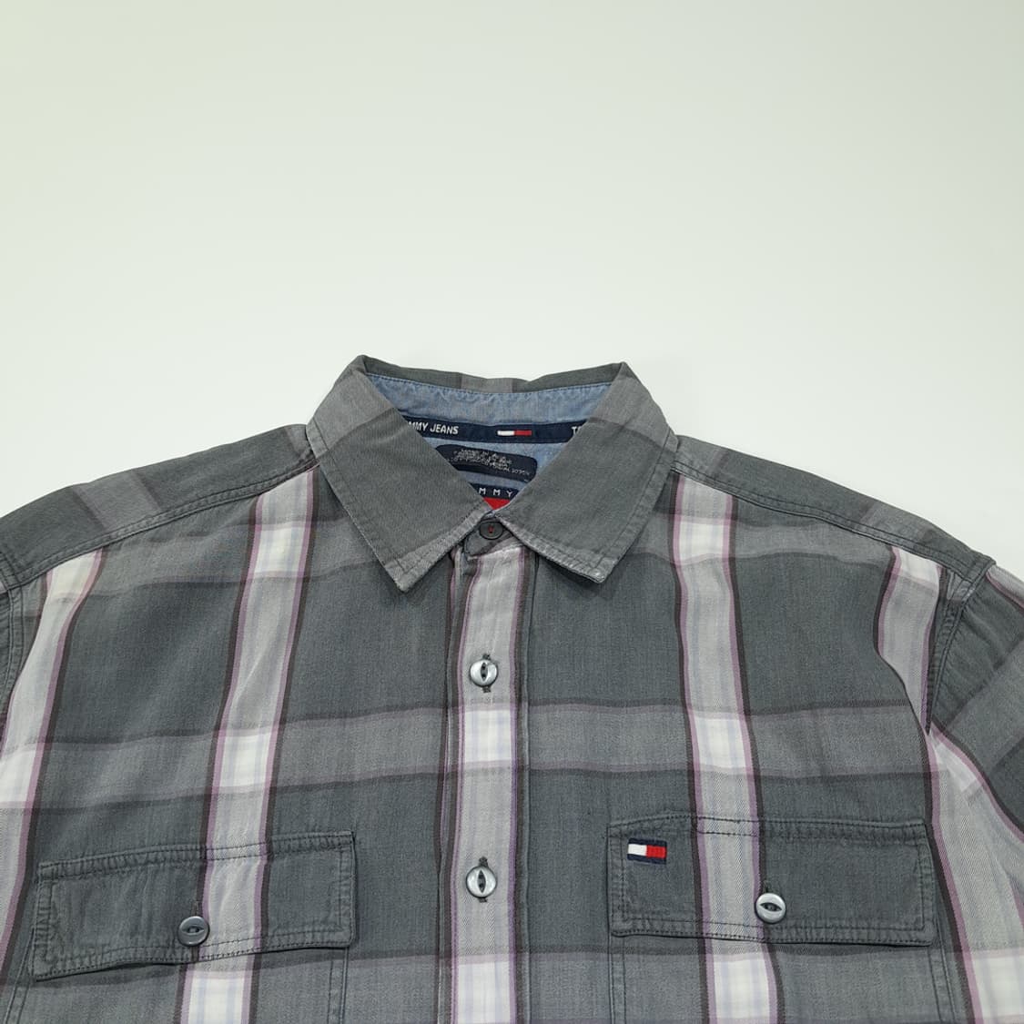 CL883 M 타미진스 90s 클래식 체크 더블포켓 셔츠 남방 상품이미지2