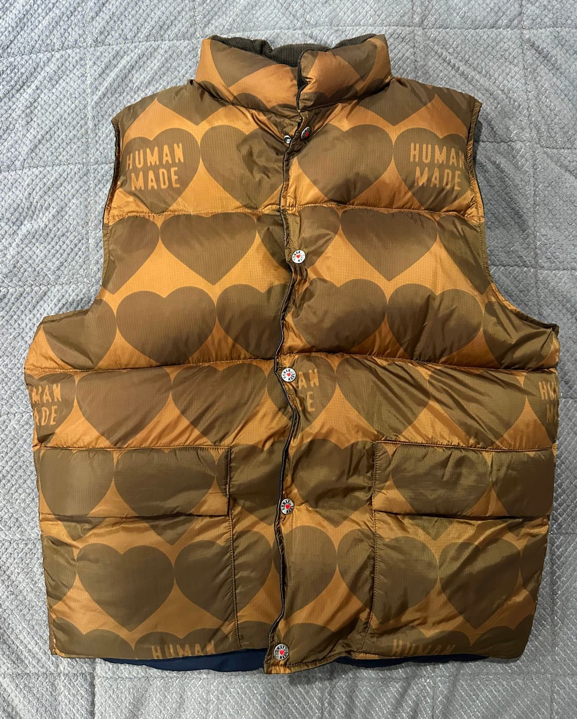 휴먼 메이드 리버시블 다운 베스트 네이비 상품이미지9