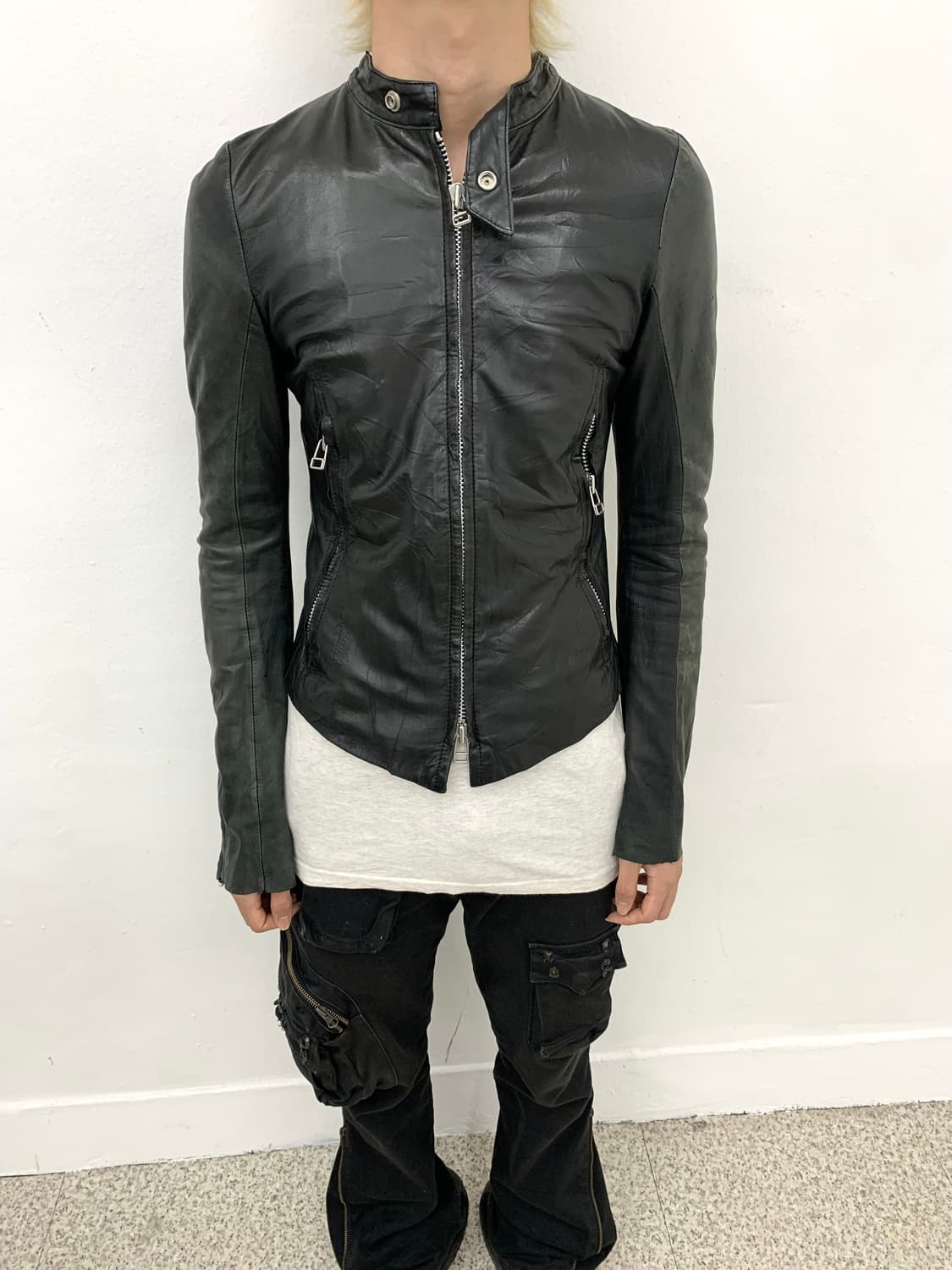 Ekam single leather jacket   상품이미지3