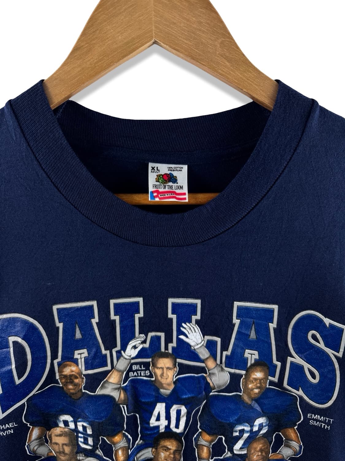 90S 미국제조 댈러스 카우보이 싱글스티치 티2295 상품이미지2