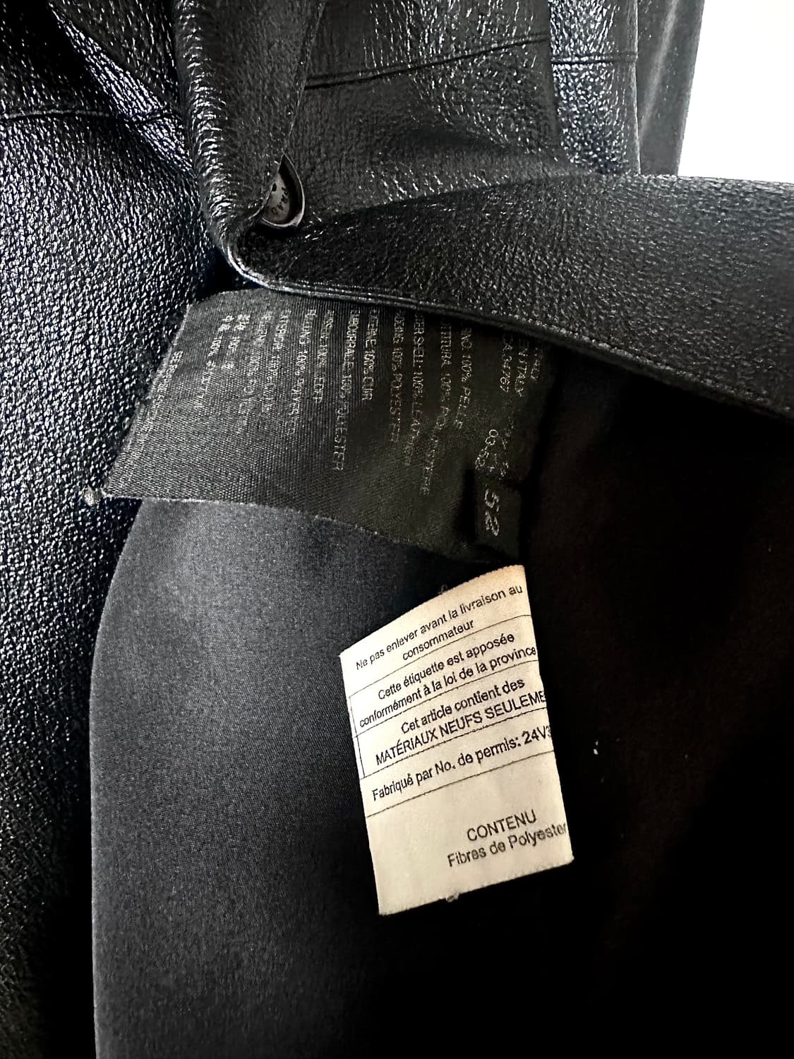PRADA 90s Full-Grain Leather 3버튼 자켓  상품이미지6