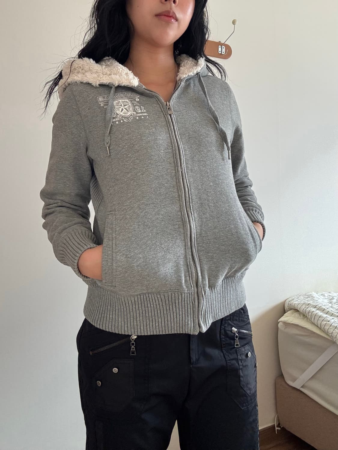 y2k 양털 후드집업 상품이미지5